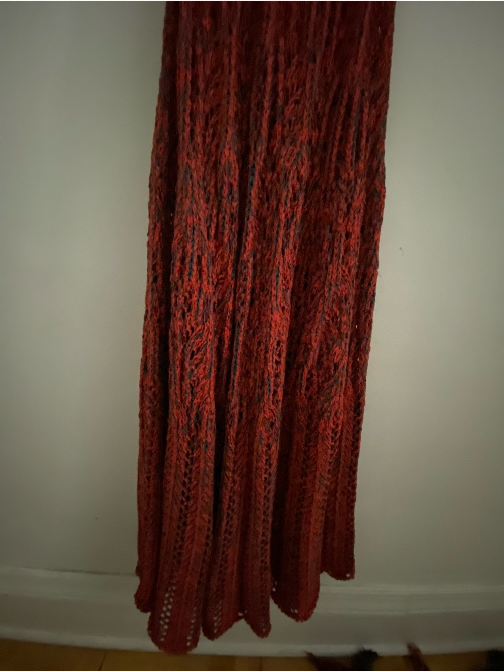 Ulla Johnson Rust Red Sleeveless Crochet Maxi Dress - Picture 6 of 6